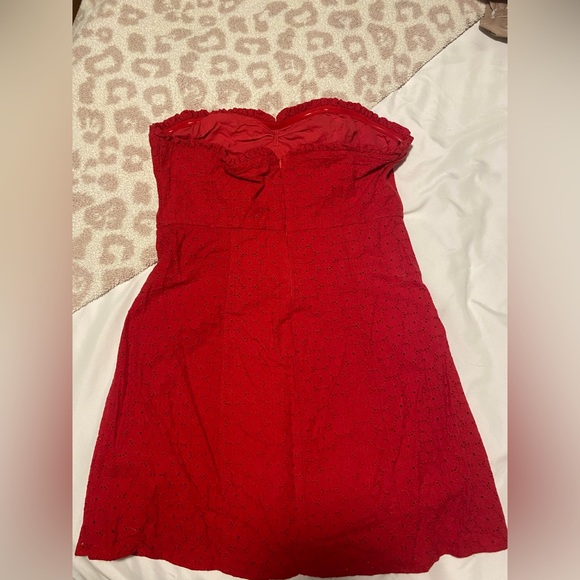 Worn once! Flirty Red Hot Mini Dress - Picture 3 of 9
